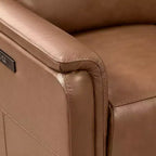 Fauteuil inclinable électrique en cuir véritable de qualité supérieure