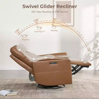 Fauteuil inclinable électrique en cuir véritable de qualité supérieure