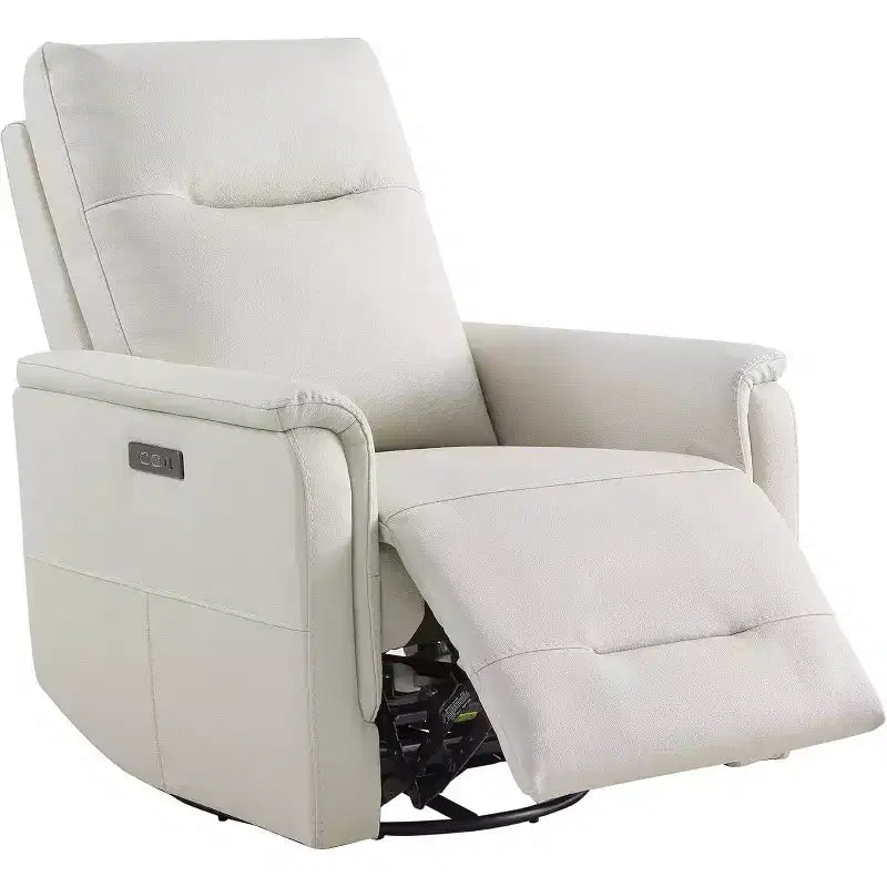 Fauteuil inclinable électrique en cuir véritable de qualité supérieure