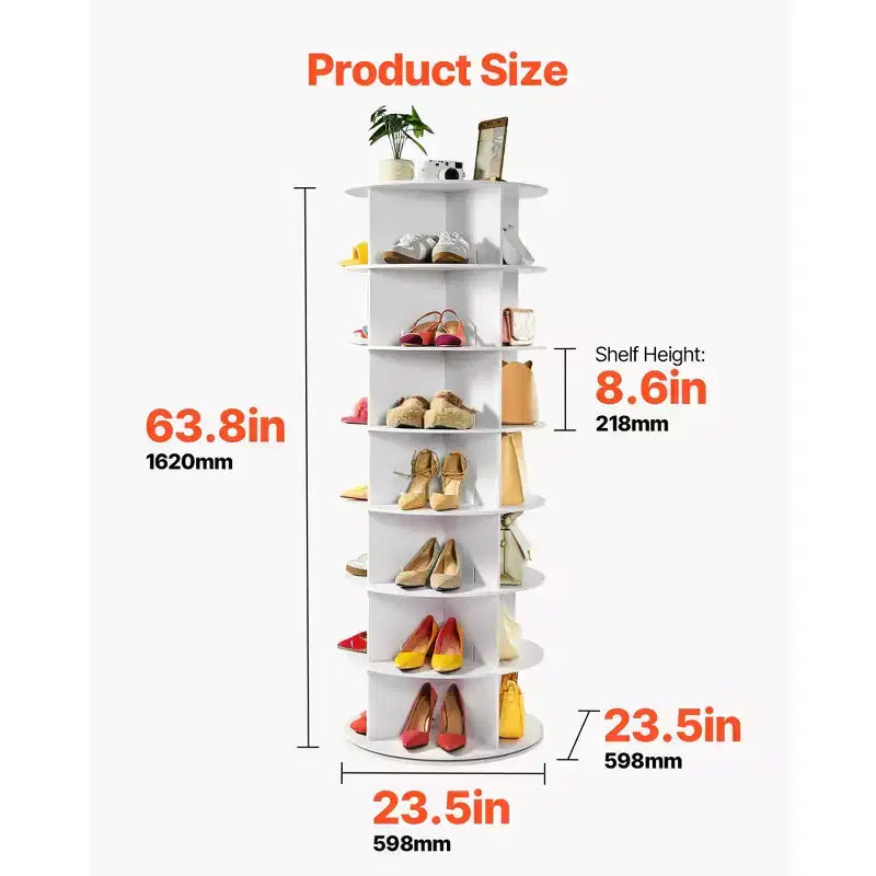 Meuble à chaussures rotatif à plusieurs niveaux