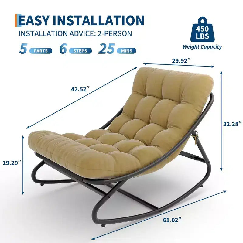 Fauteuil à bascule d'appoint