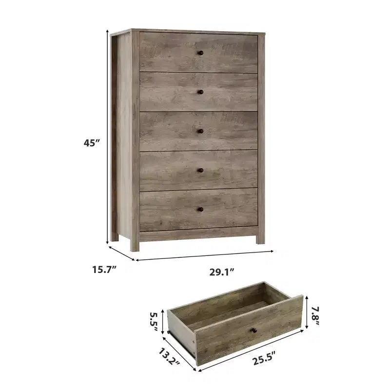 Commode en bois moderne