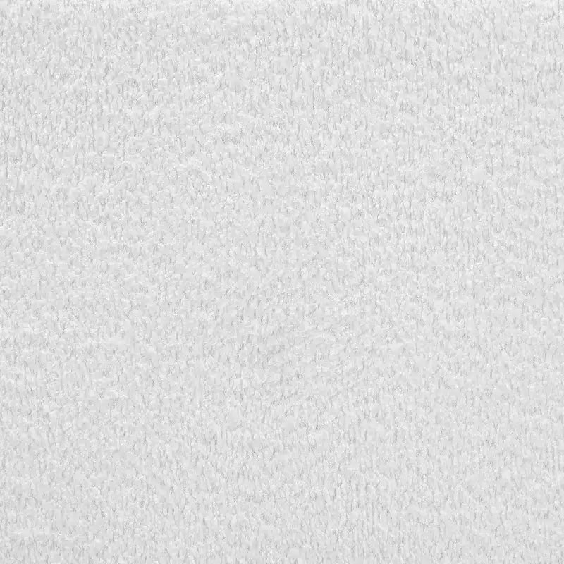 Fauteuil d'appoint en bouclette blanc du milieu du siècle
