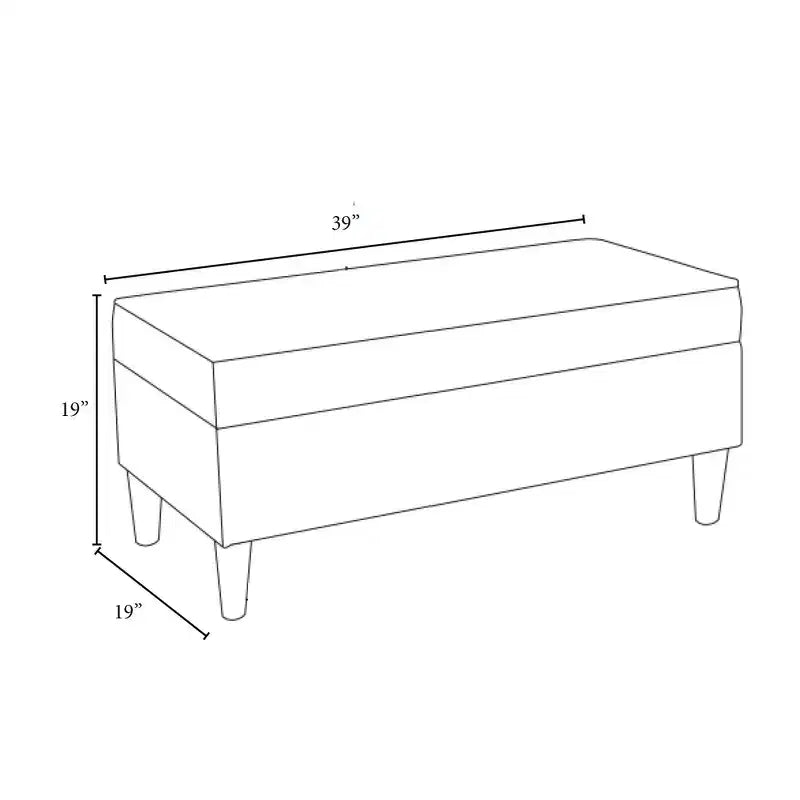 Banc de rangement