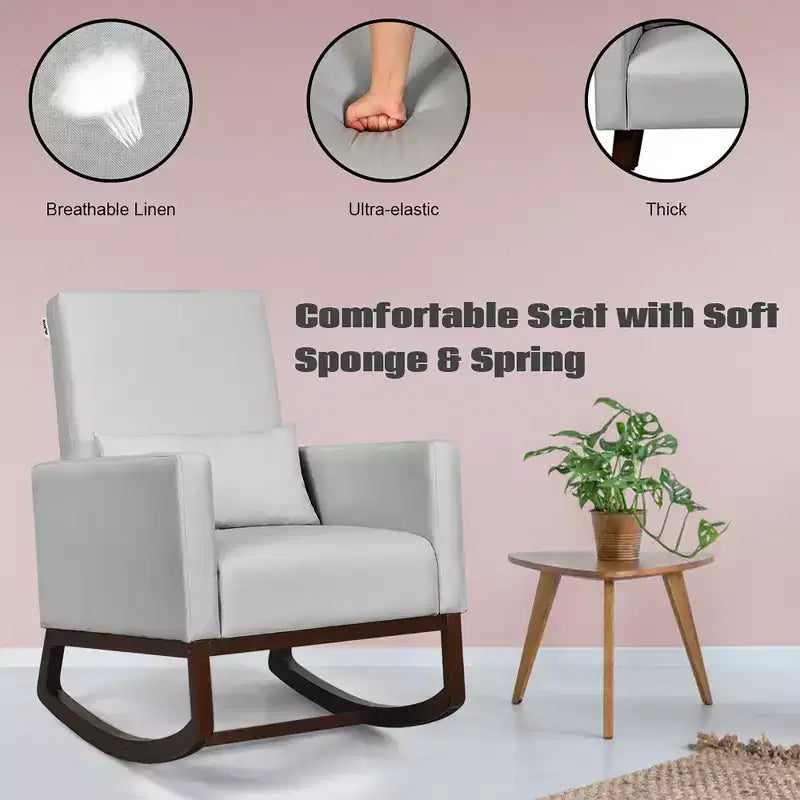 Fauteuil à bascule rembourré Fauteuil d'appoint