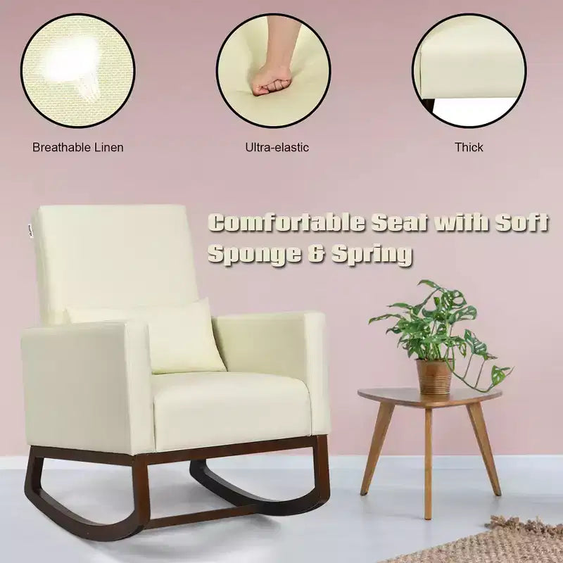 Fauteuil à bascule rembourré Fauteuil d'appoint