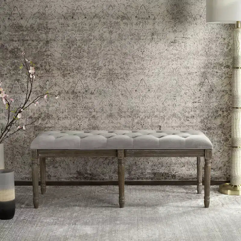 Banc traditionnel capitonné