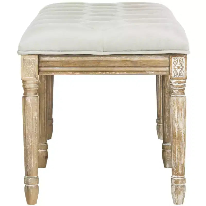 Banc traditionnel capitonné