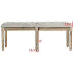 Banc traditionnel capitonné