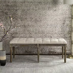Banc traditionnel capitonné
