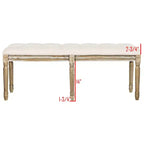 Banc traditionnel capitonné