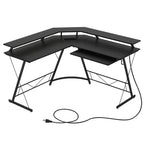 Bureau d'ordinateur en L