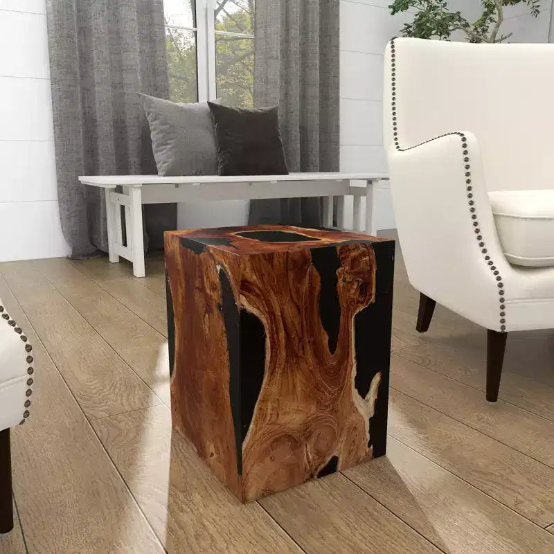 Tabouret d'appoint en teck marin -