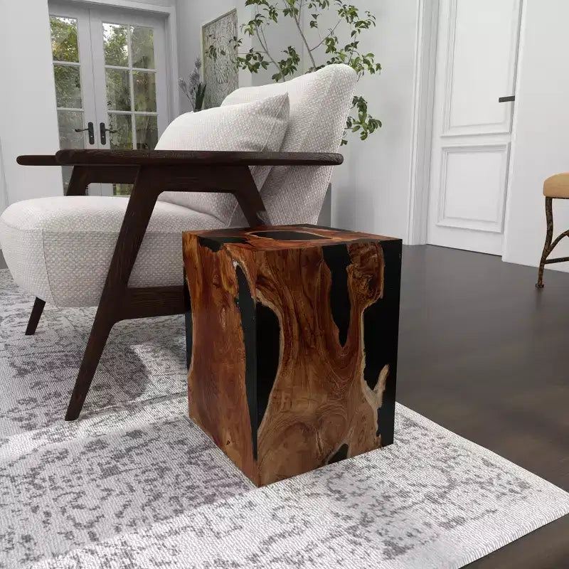 Tabouret d'appoint en teck marin -