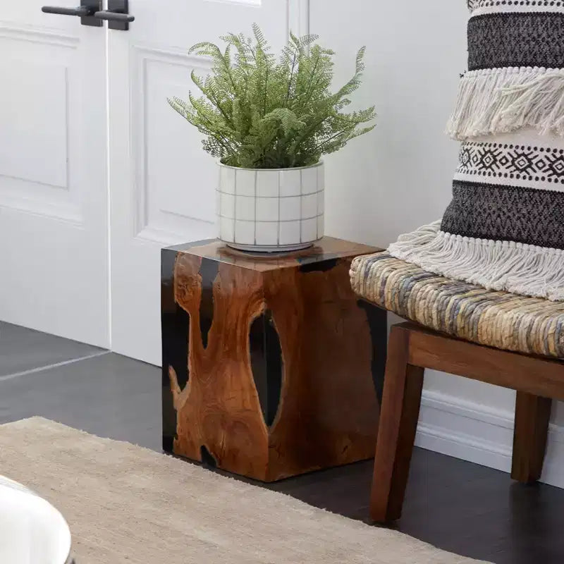 Tabouret d'appoint en teck marin -