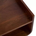 Table d'appoint en bois Noyer brun