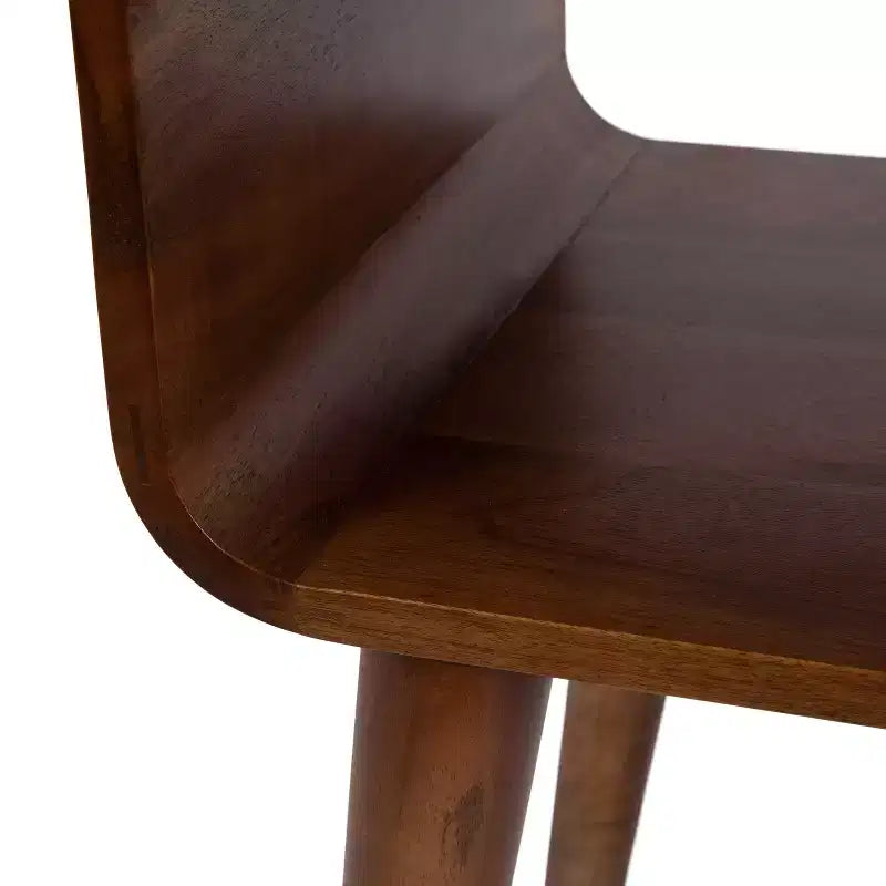 Table d'appoint en bois Noyer brun