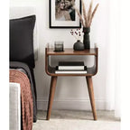 Table d'appoint en bois Noyer brun