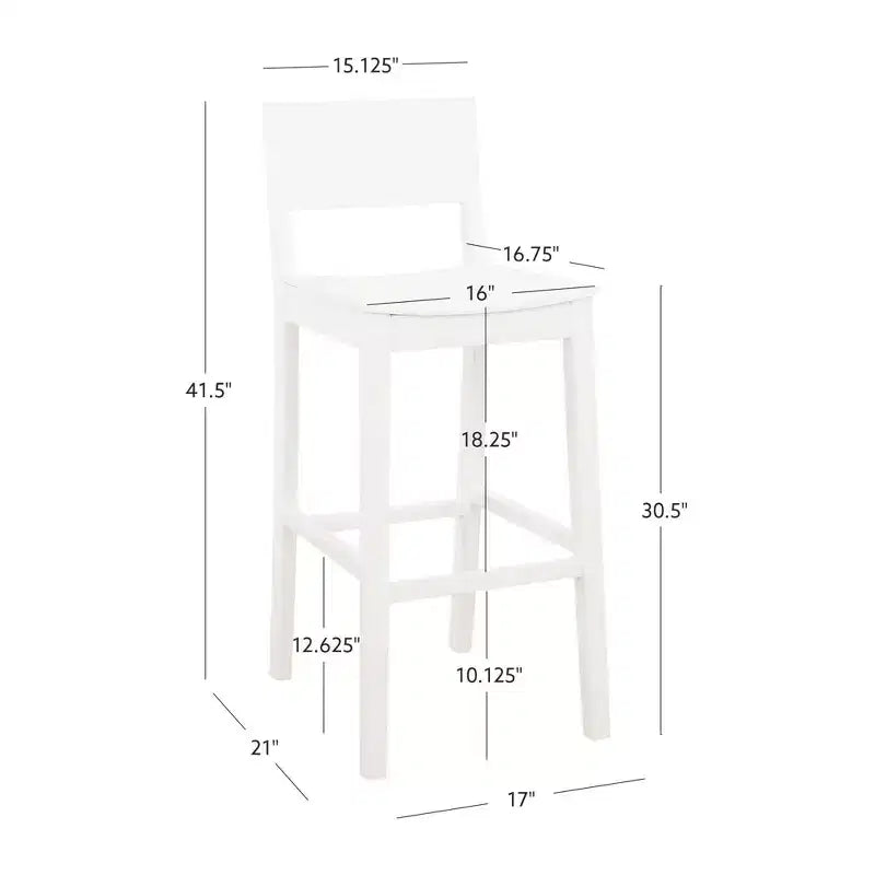Tabouret de bar en bois massif / Chaise de salle à manger