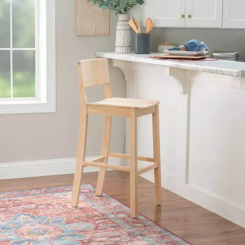 Tabouret de bar en bois massif / Chaise de salle à manger