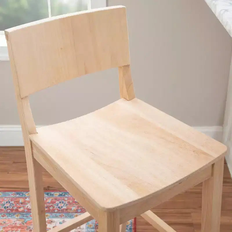 Tabouret de bar en bois massif / Chaise de salle à manger
