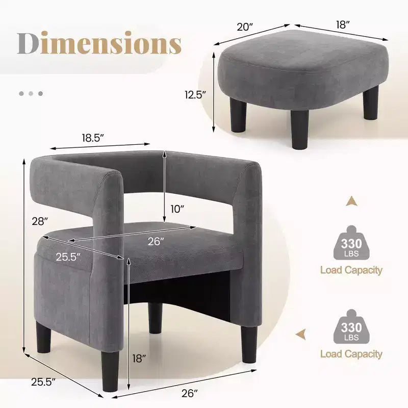 Fauteuil confortable avec repose-pieds