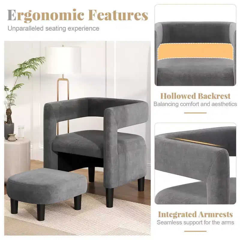 Fauteuil confortable avec repose-pieds