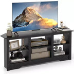 Meuble TV avec étagères de rangement ouvertes