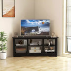 Meuble TV avec étagères de rangement ouvertes