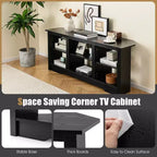 Meuble TV avec étagères de rangement ouvertes