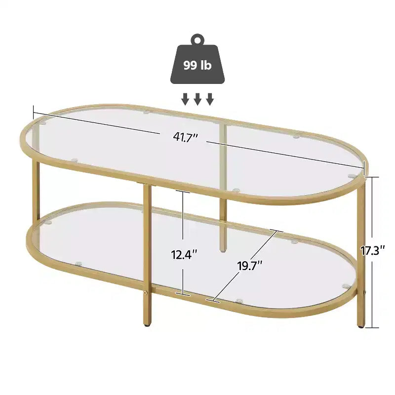 Table basse en verre trempé