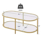Table basse en verre trempé