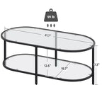 Table basse en verre trempé