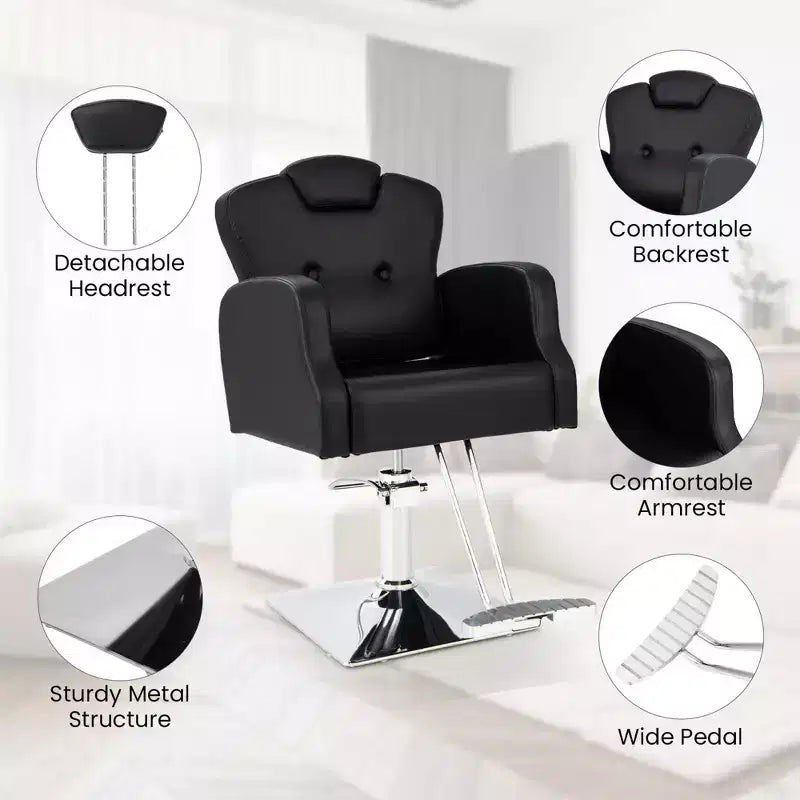 Fauteuil de barbier pivotant à 360 degrés