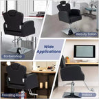 Fauteuil de barbier pivotant à 360 degrés