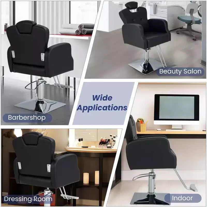 Fauteuil de barbier pivotant à 360 degrés