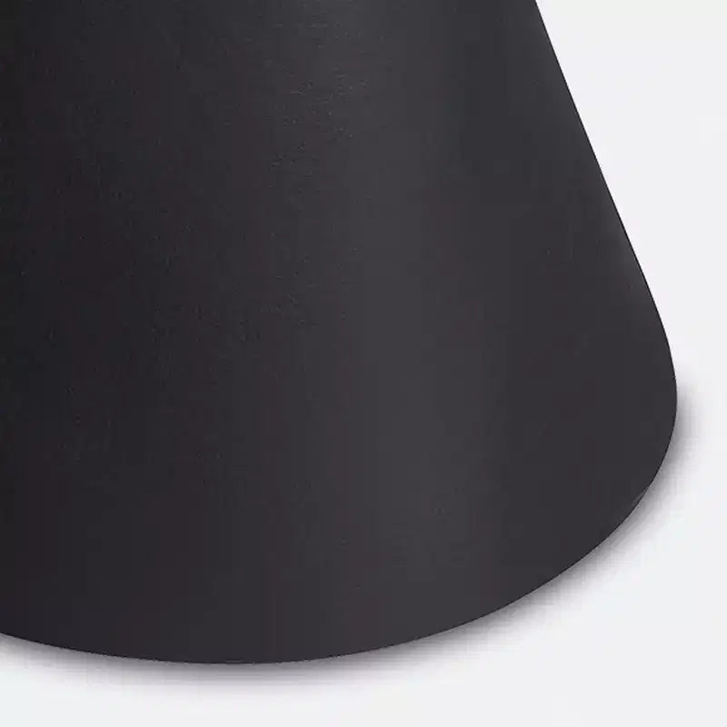 Table d'appoint sablier noir mat texturé