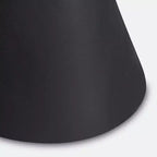 Table d'appoint sablier noir mat texturé
