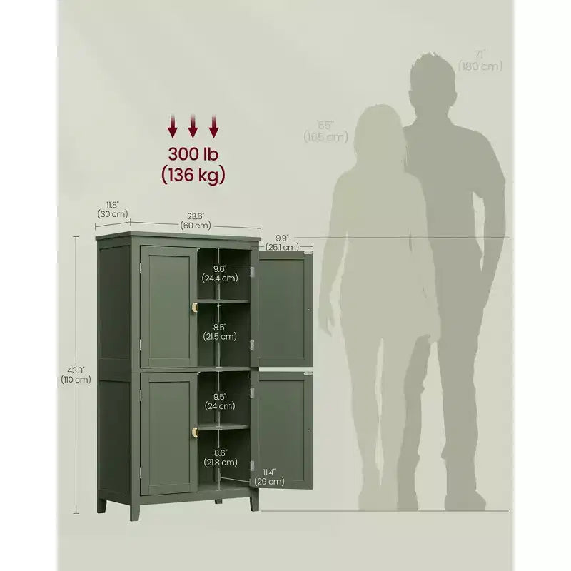Meuble de rangement pour le sol de salle de bain