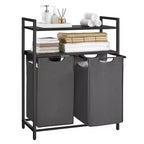 VASAGLE Laundry Hamper Laundry Basket Laundry Sorter with 2 Pull-Out and Removable Bags