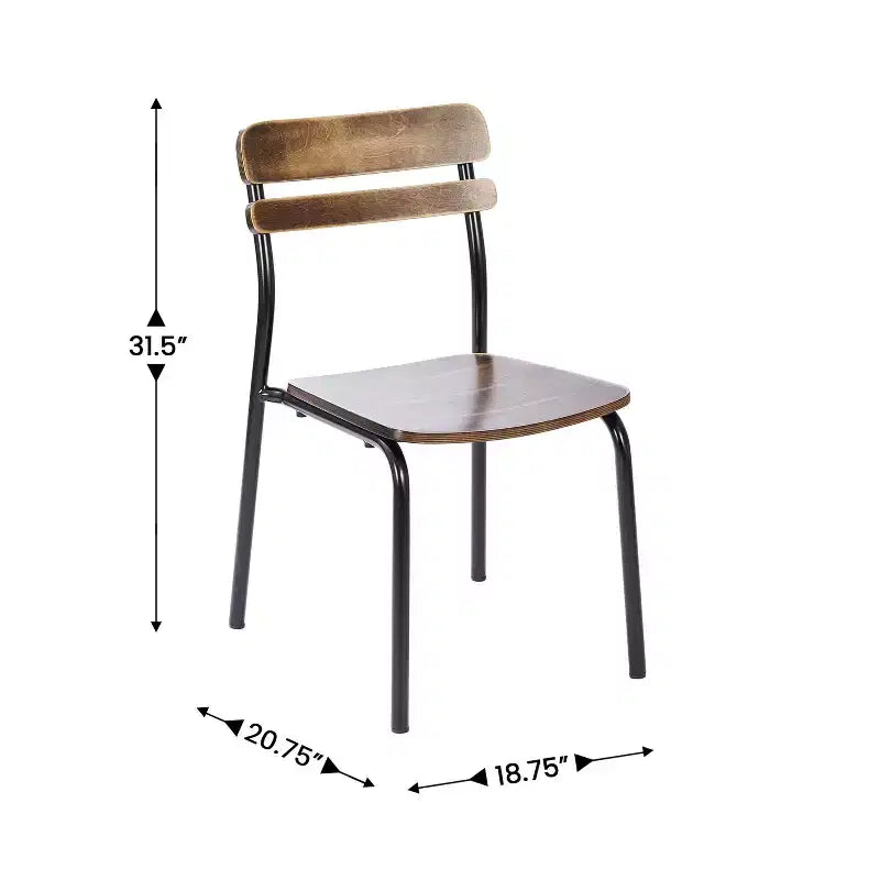 Chaise de salle à manger avec cadre en métal