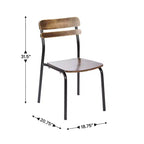 Chaise de salle à manger avec cadre en métal