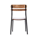 Chaise de salle à manger avec cadre en métal