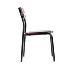 Chaise de salle à manger avec cadre en métal