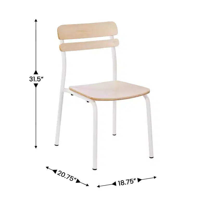 Chaise de salle à manger avec cadre en métal