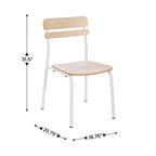 Chaise de salle à manger avec cadre en métal