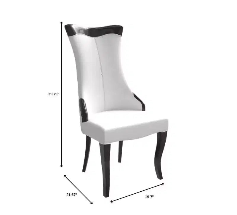 Chaise de salle à manger à dossier haut
