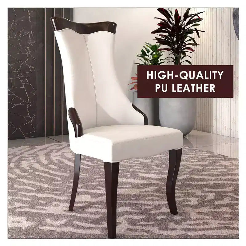 Chaise de salle à manger à dossier haut