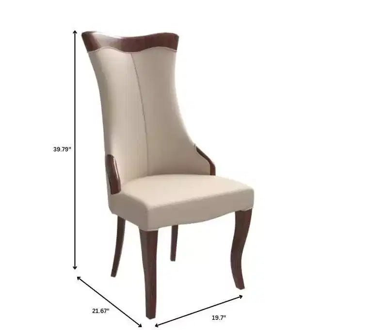 Chaise de salle à manger à dossier haut