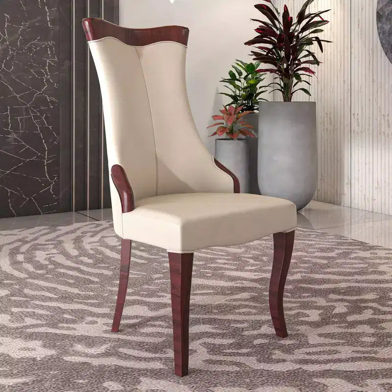 Chaise de salle à manger à dossier haut